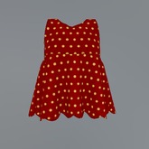 Red Dots Mesh Child Tunic