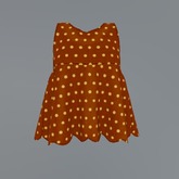 Orange Dots Mesh Child Tunic