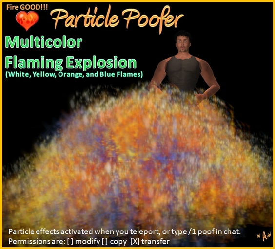 FireGOOD!!! Multicolor Flaming Explosion Poofer (wear)