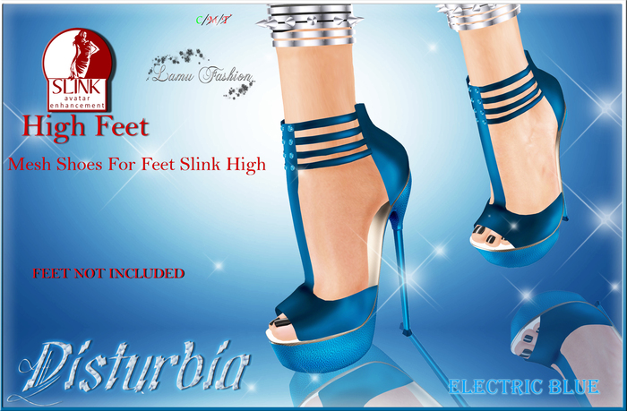 -Lamu Fashion-Shoes Disturbia ELECTRIC BLUE !DISCOUNT!