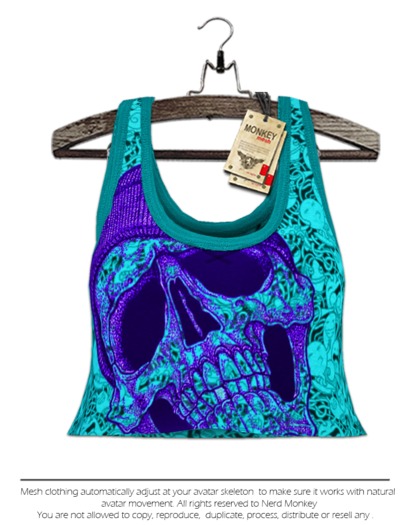 [N*Monkey] 'Skull Tank Top