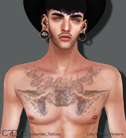 CREDO_(CHEST): Only_God_Can_Judge_Me {Color&B&W}