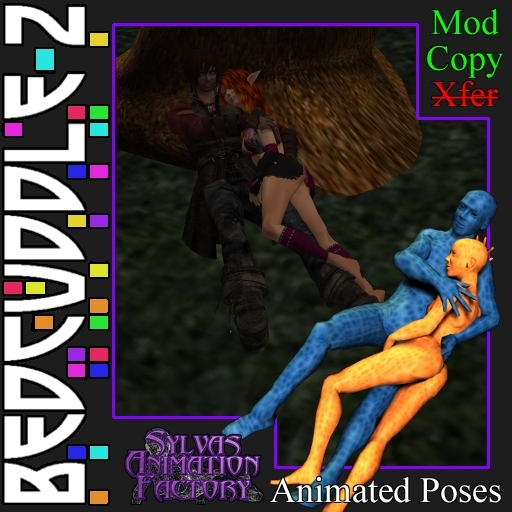 Bedcuddle - 2 -- Couple Laying Bed Cuddle Animations (copyable)