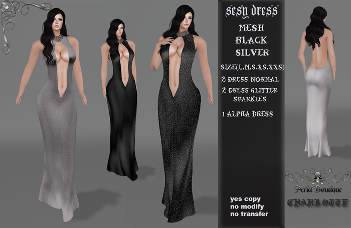 ARIA BOUTIQUE_CHARLOTTE-black&silver