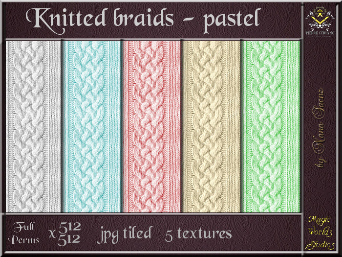 Knitted breads pastel