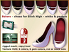 Bliensen bolero shoes for slink high white pastels kopie
