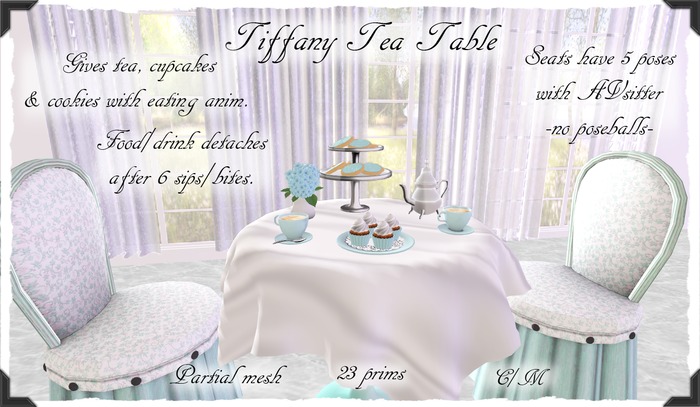 {Peachy} Tiffany Tea Table - Discounted