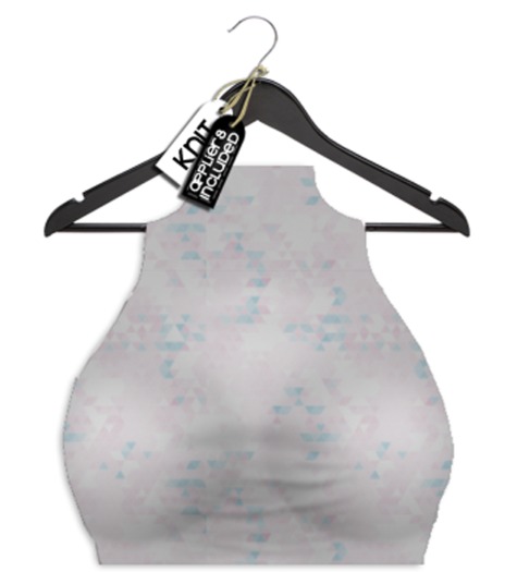 -knit- halter top - pink