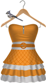 Keresma - Country Ruffle Dress - Gold