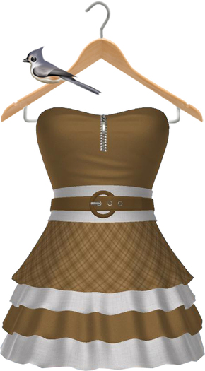 Keresma - Country Ruffle Dress - Brown