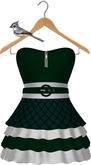 Keresma - Country Ruffle Dress - Forest Green