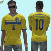 SWEDEN - IBRAHIMOVIC 10 - male shirt (MESH) boxed