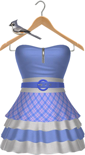 Keresma - Country Ruffle Dress - Blue