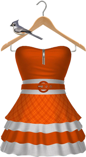 Keresma - Country Ruffle Dress - Orange
