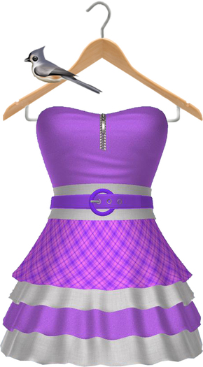 Keresma - Country Ruffle Dress - Purple