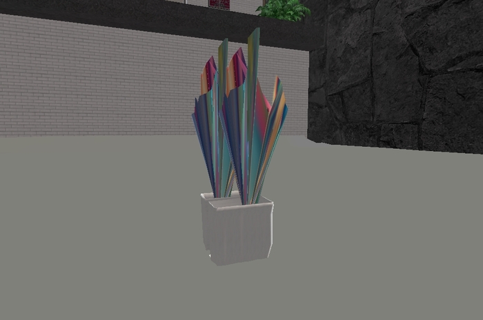 small moving sculpture planter