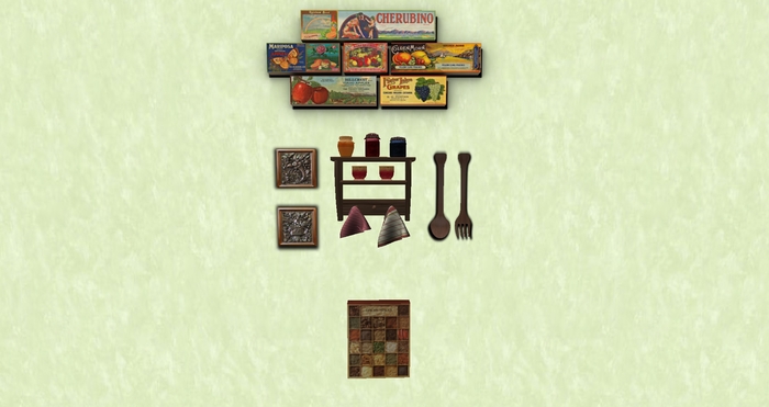 *REDUCED PRICE* Fruit Wall Kitchen Decor Set