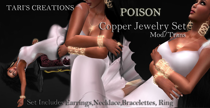 Tari's Creations-Poison Copper  Jewelry Set Box