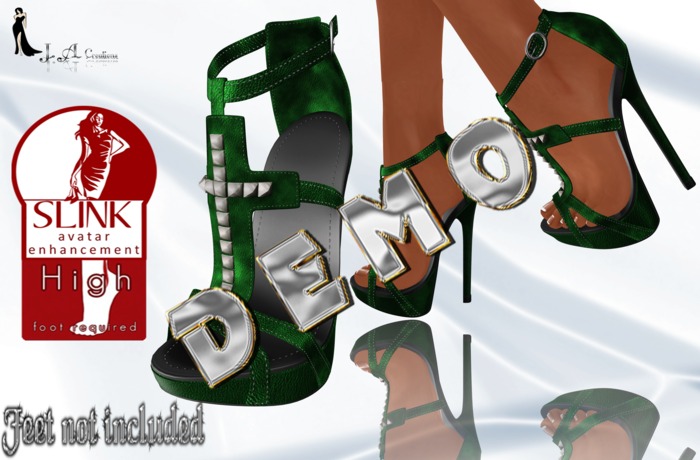 J.A - Rihanna High Heels for slink Green DEMO(unpack me)
