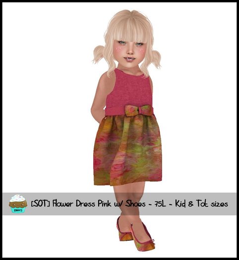 [SOT] Flower Dress - Pink