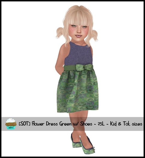 [SOT] Flower Dress - Green