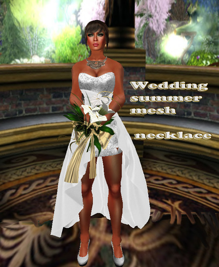 Wedding Summer White Mesh