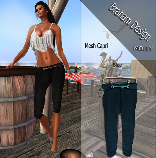 Braham Design MOLLY Capri Blue Mesh