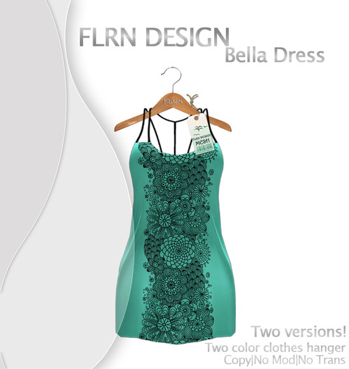 Bella Dress Version II Turquoise