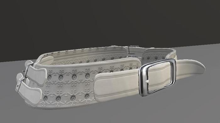 belt -kat -white