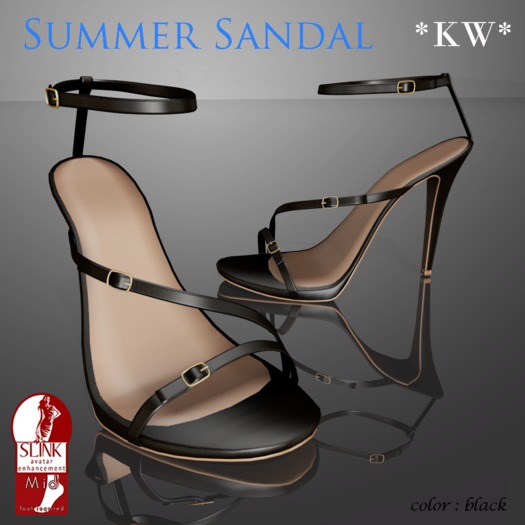 *KW* Summer Sandal (black)