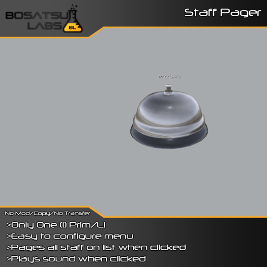 [B. Labs] Staff Pager - Boxed