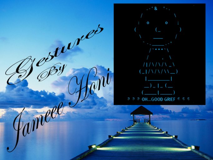 Charlie Brown ASCII gesture