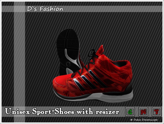 Unisex Mesh Sport Shoes Red