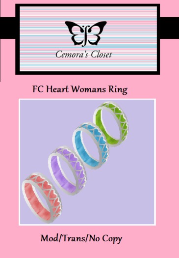*CC* FC Heart Womans Ring