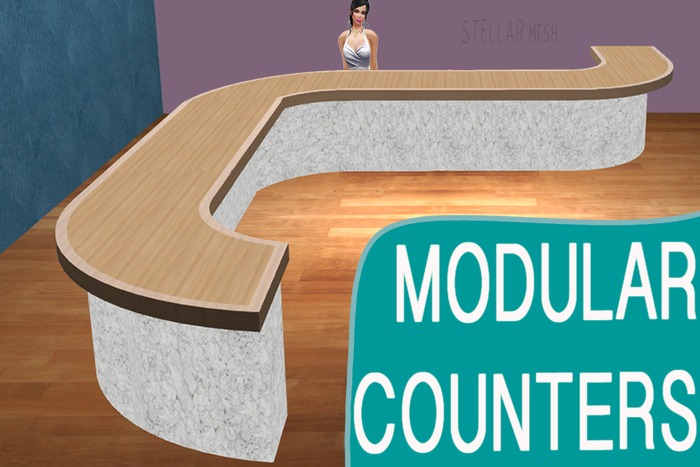 MODULAR COUNTERS - 8 Different shapes join together - Make as desired!