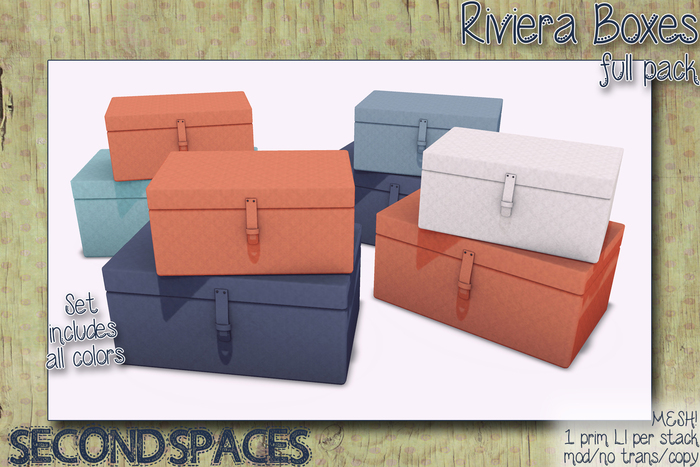 Second Spaces - Riviera Boxes (bxd1)