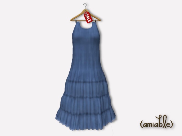 {amiable}Mesh Linen Summer Dress_BL