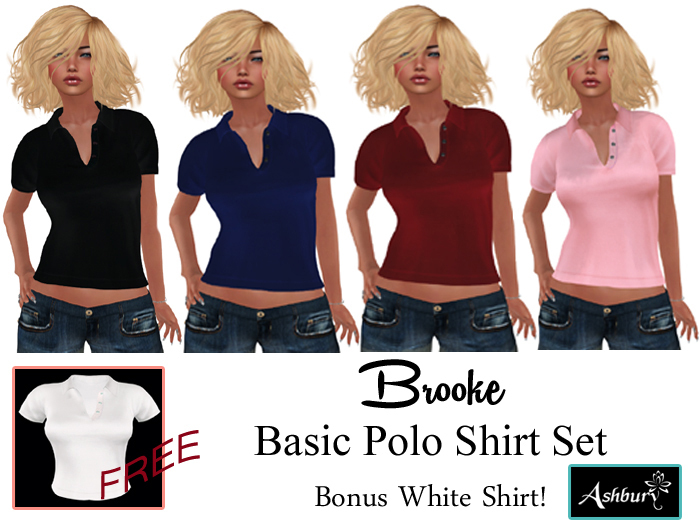 [ASHBURY] Brooke Polo Shirts-Basic Colors Set-Boxed