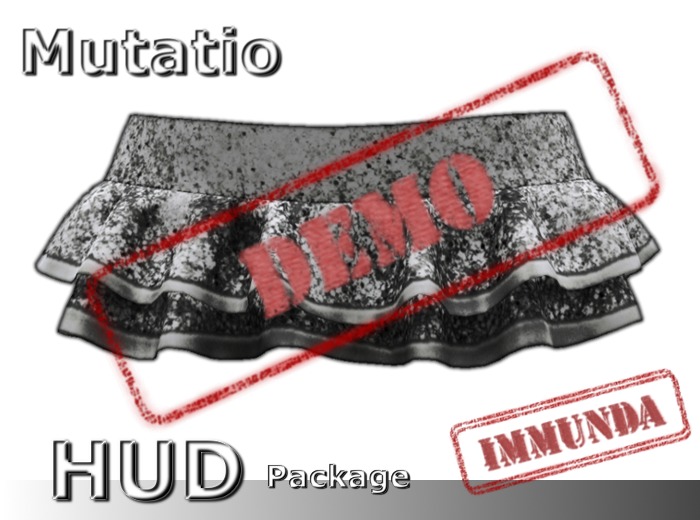 DEMO immunda Fulgentes Mini Skirt in Cyan