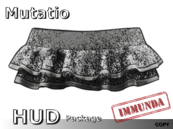 immunda Fulgentes Mini Skirt in Cyan
