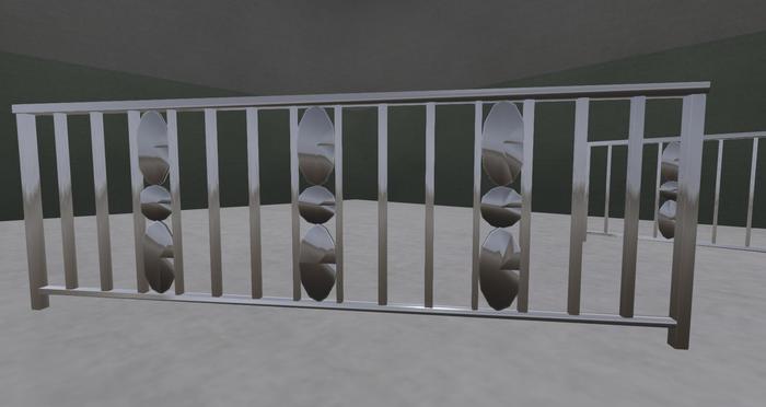 Decorative Railing E (1 prim) - 2 maps - FULL PERMS