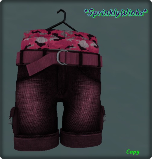 *S*W* Pink Camo Cargo Jeans (TD)