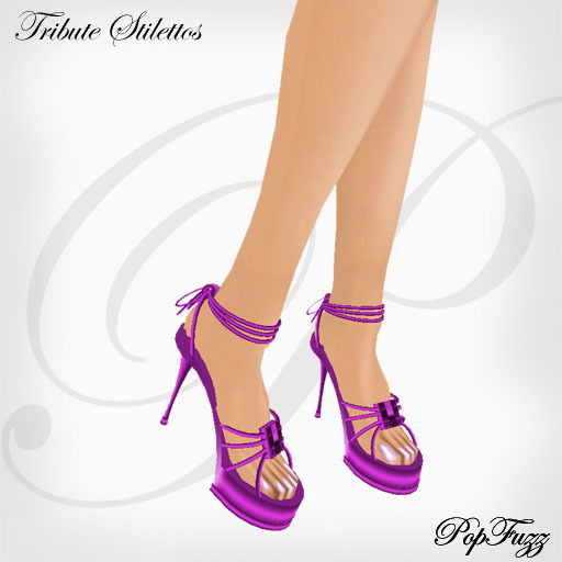 Purple Tribute Stilettos by PopFuzz