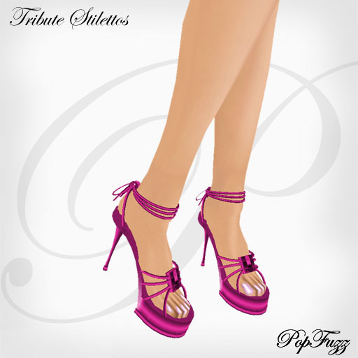 Pink Tribute Stilettos by PopFuzz