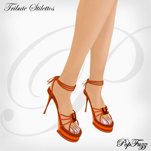 Orange Tribute Stilettos by PopFuzz