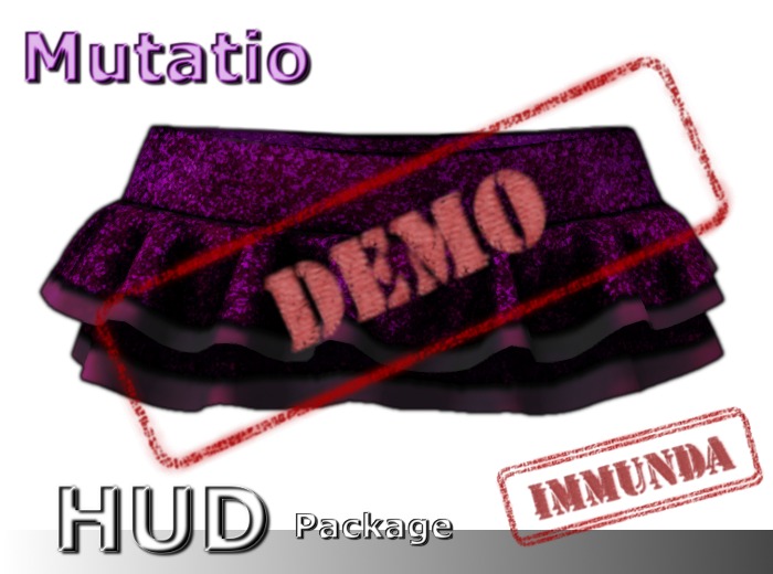 DEMO immunda Fulgentes Mini Skirt in Cyan