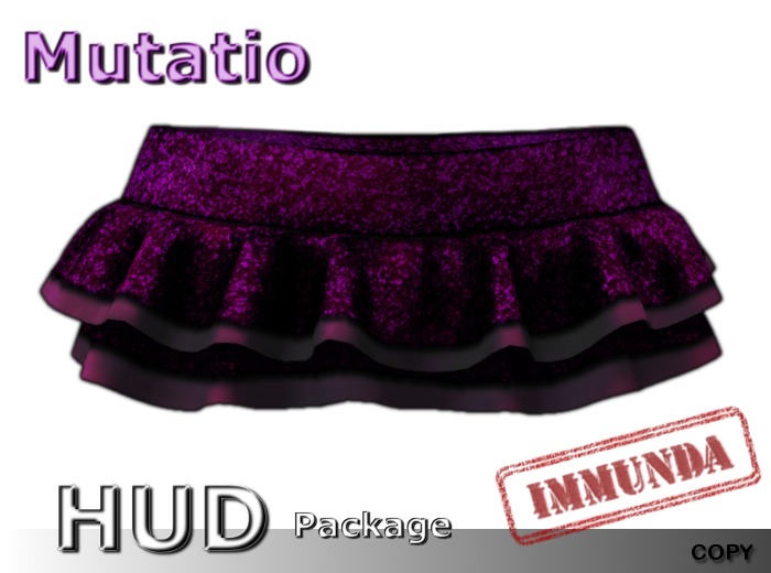 immunda Fulgentes Mini Skirt in Cyan