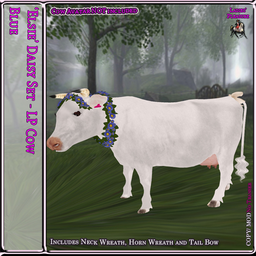 ~LP~ 'Elsie' Floral Set LPC [BOXED] Blue