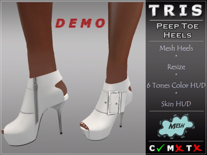 { T R I S } wearable DEMO - Peep Toe Stiletto Heels 