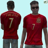 SPAIN - DAVID VILLA 7 - male shirt (MESH) boxed